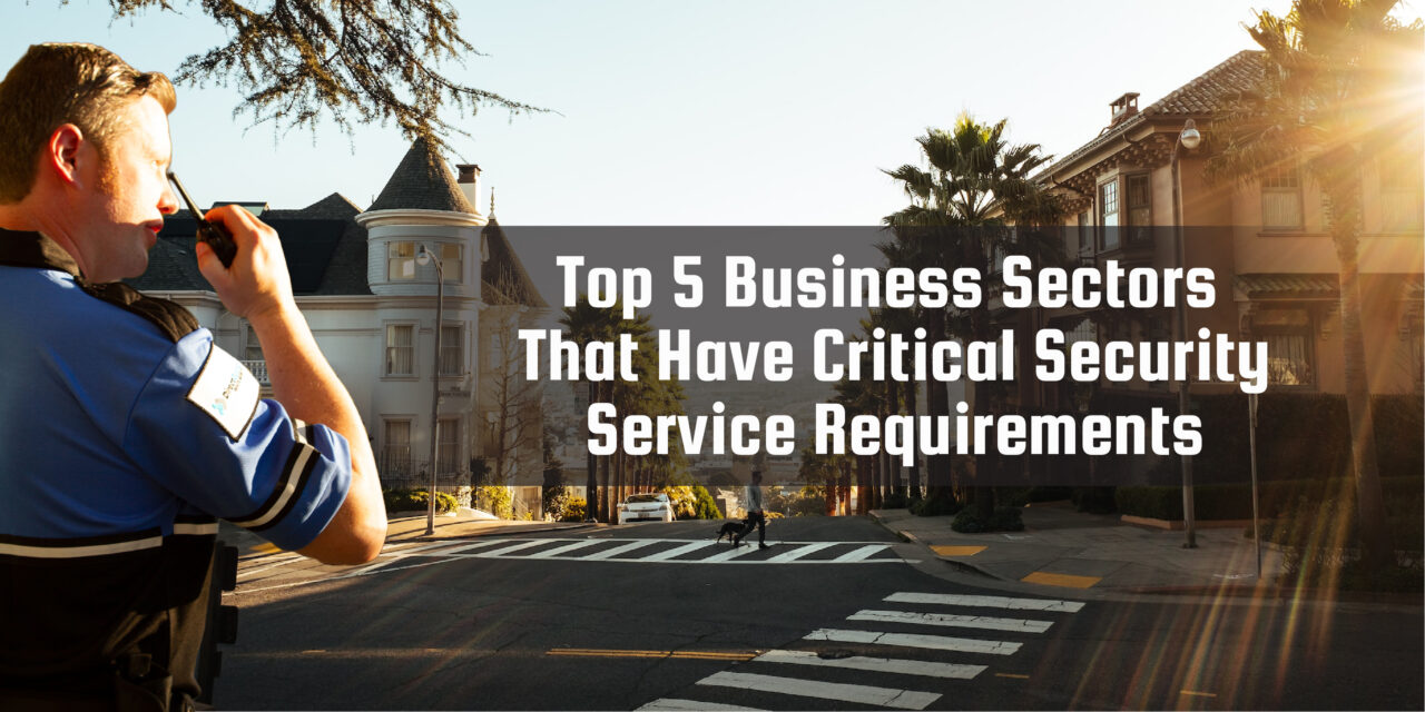 Top 5 Business Sectors That Have Critical Security Service Requirements