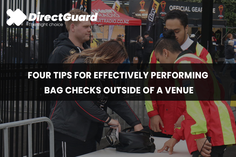 Four Tips for Effectively Performing Bag Checks Outside of a Venue